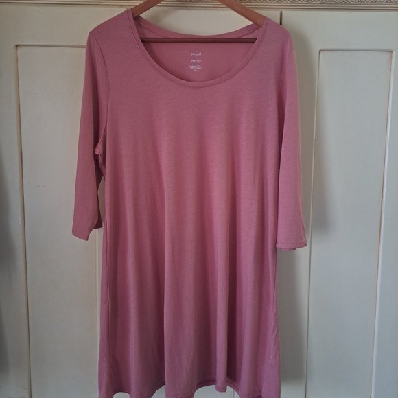Pure Jill J Jill ballet sleeve tunic terracotta Sx XL - Picture 1 of 10